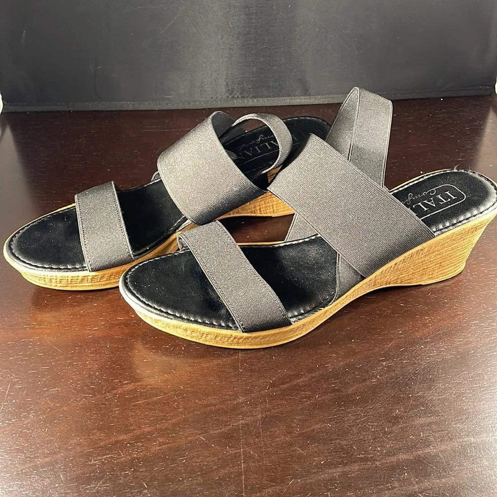 Italian Comfort stretch wedge sandals - Picture 4 of 5